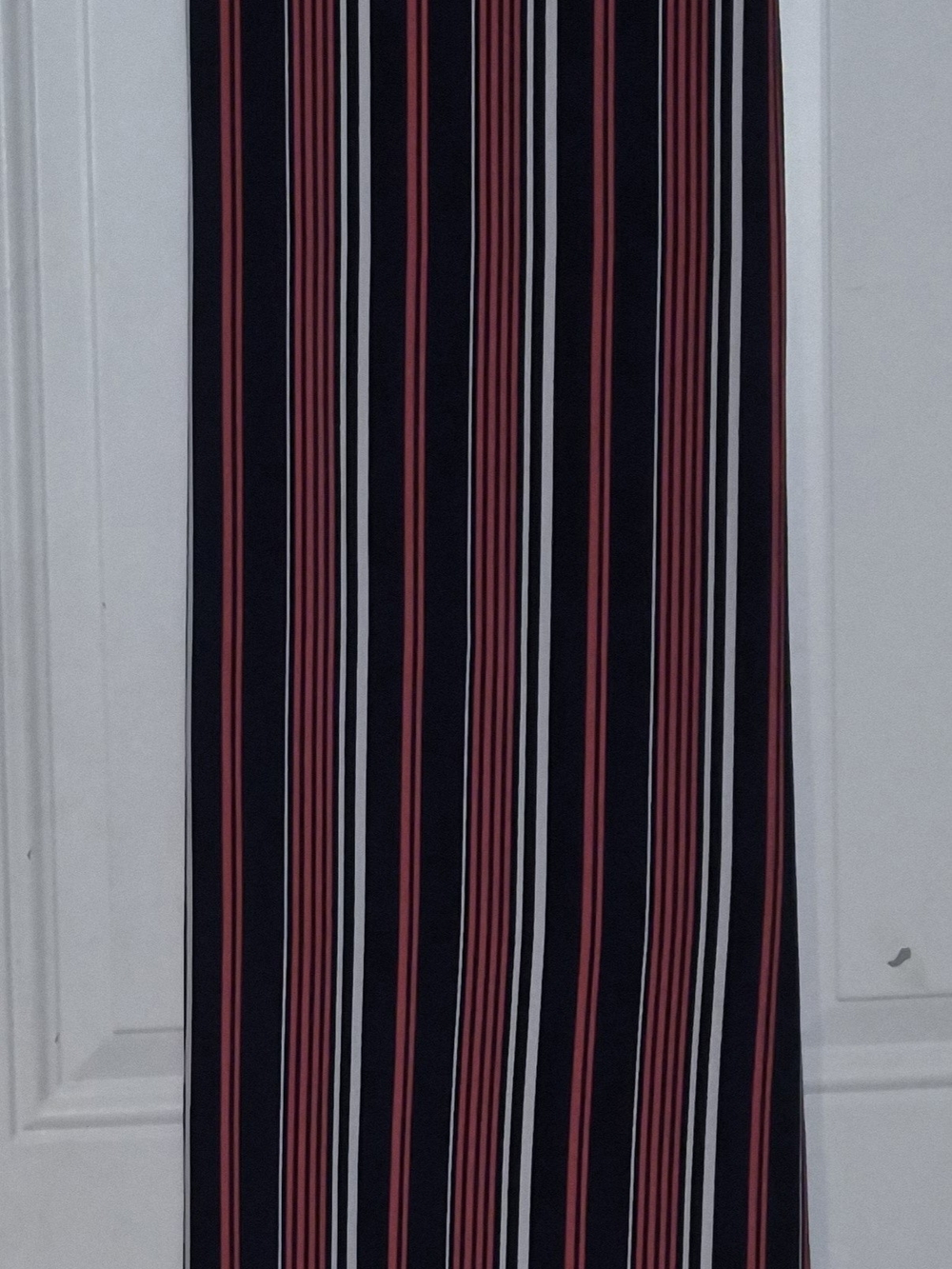 Banana Republic Navy Maxi Skirt with Red and White Stripes